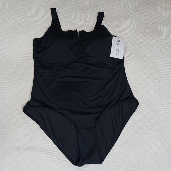 Athleta Women's Black Swimsuit size 38D/DD - Picture 1 of 8